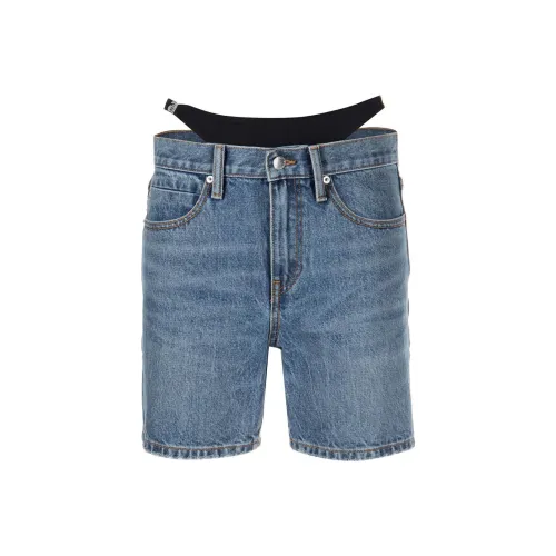 alexander wang Индиго Женские Джинсовые Шорты