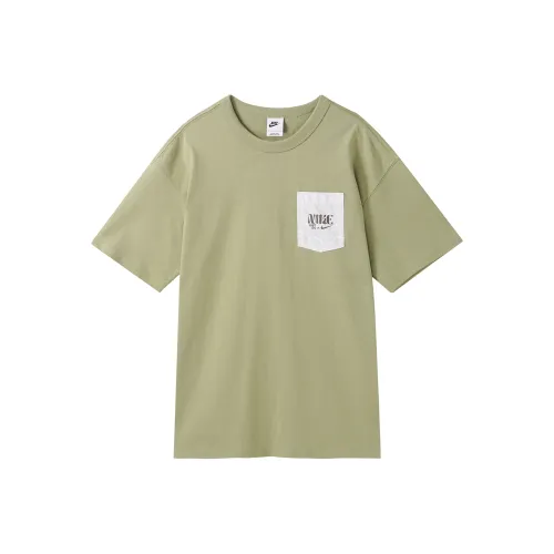 NIKE Оливково-зеленый Унисекс Футболка