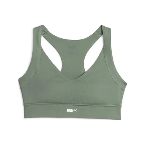 PUMA Женские Run High Impact Бюстгальтер Спортивное белье Женские Зеленый