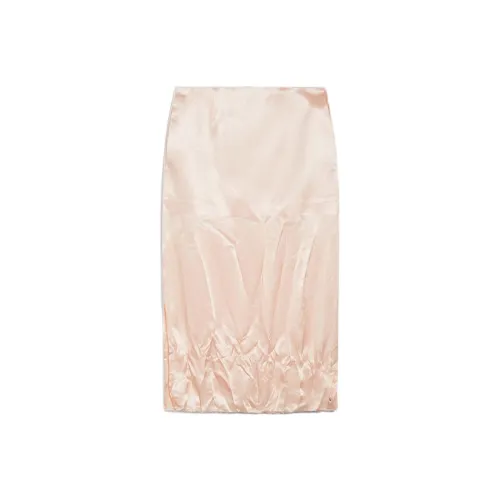 Спортивная юбка SportMa Crinkle LOOK длина голени повседневная длинная женская розовая