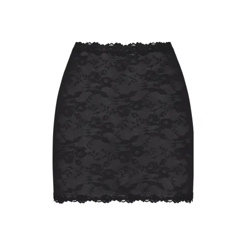 Skims Агатовый черный Женские Повседневные короткие юбки