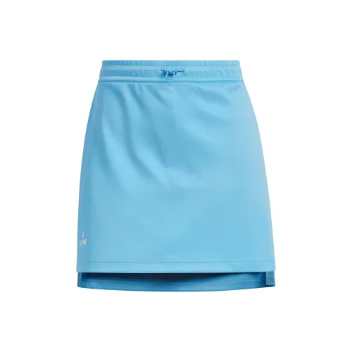 Adidas VERBIAGE KNIT Юбка Повседневная Короткая Юбка Женская Синяя
