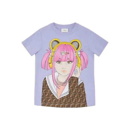 FENDI Фиолетовые Kids Т-рубашки