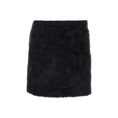 GANNI Повседневные короткие юбки Женские Черный