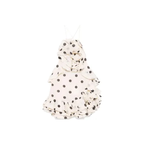 Zimmermann FW24 Slip Платье Женское Белое