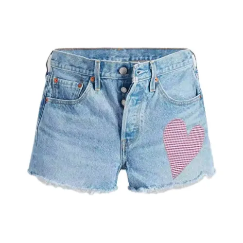 Levis Джинсовые синие Женские джинсовые шорты