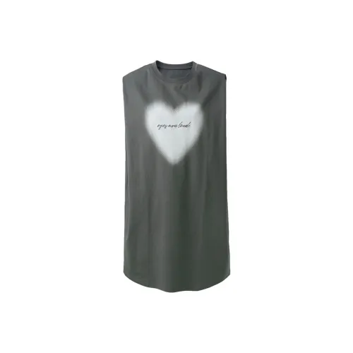 3COLOUR Без рукавов Платье Женское Глубокий Серый