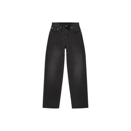 Calvin Klein Промытые черные женские джинсы