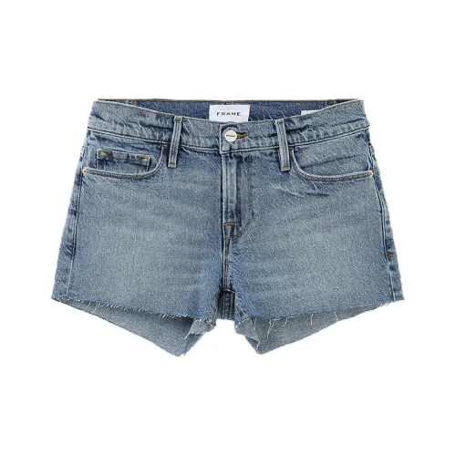 Рамка Светло-синий Женские Джинсовые Шорты