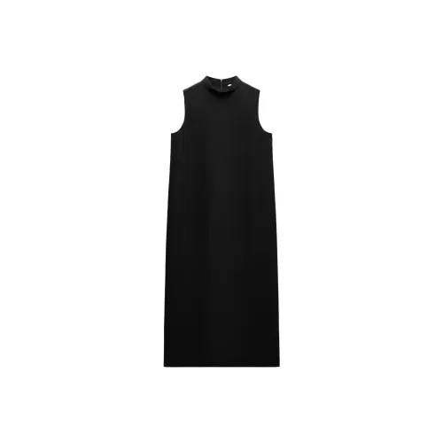 ZARA ZW Series Без рукавов Платье Женское Черное
