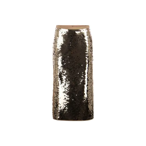 WEEKEND MaxMara Серебряные Женские Повседневные Длинные Юбки