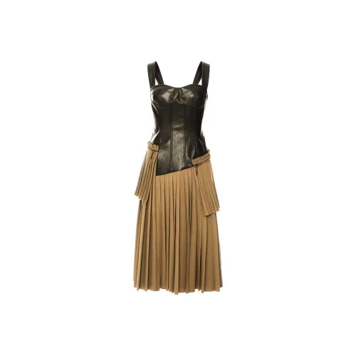 FLONAKED Без рукавов Платье Женское Черное Коричневое