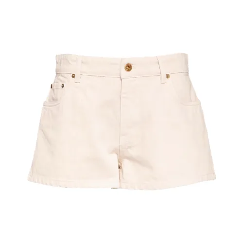 MIU MIU FW23 Джинсовые шорты Женские Светлый Умбра