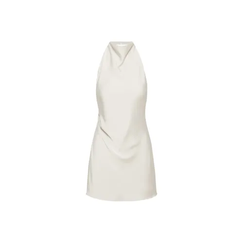 ARITZIA BABATON AUDIENCE Satin Mini Dress Sleeveless Dress Women's Pearl Matte Pearl Matte