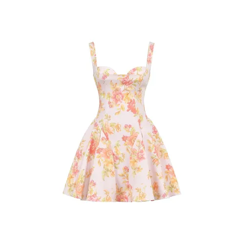 HOUSE OF CB Кролик Slip Платье Женские Персик Персик