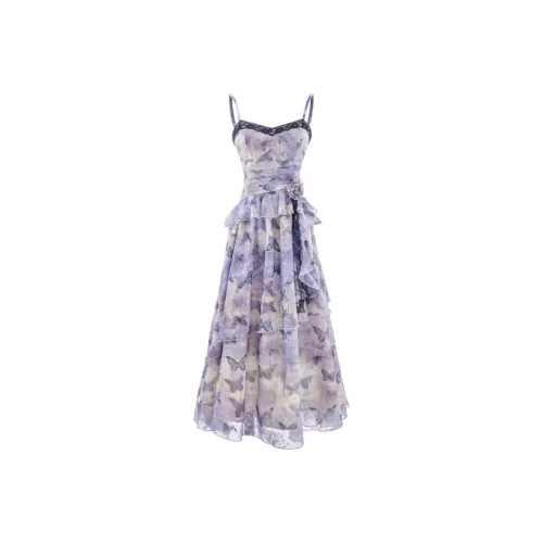 MISTVB Slip Dress Women's Purple