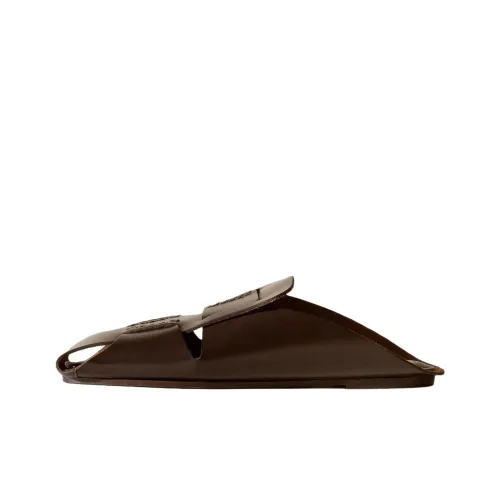 Hereu Резина Подошва Домашние Тапочки Мужские Темно-Коричневый