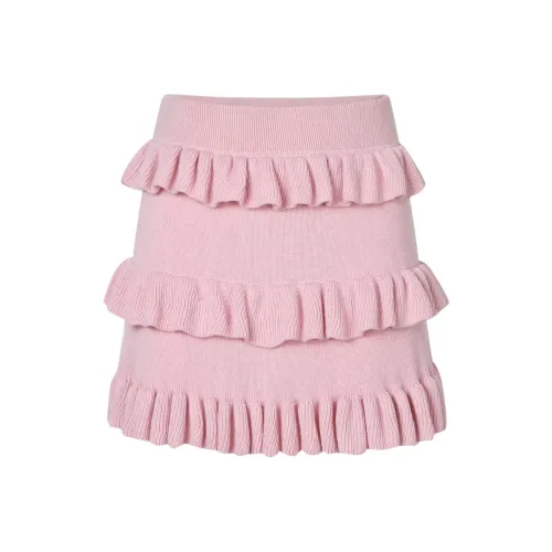 JAC FLEURANT Повседневные короткие юбки Женские Розовый
