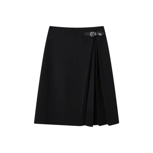 FINITY Повседневный Длинный Юбка Женские Черный