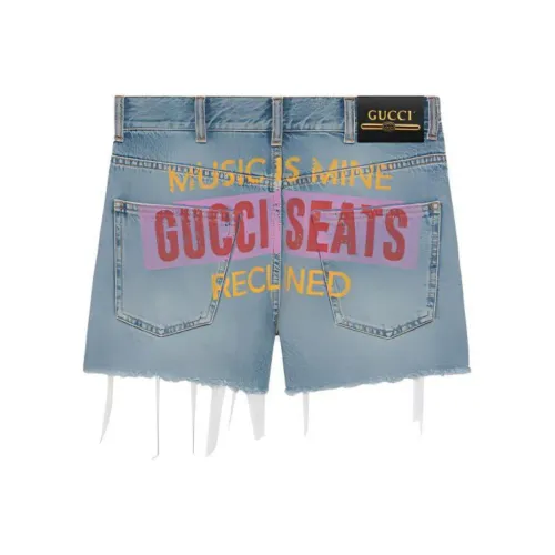 GUCCI Джинсовые шорты Женские Светло-синие