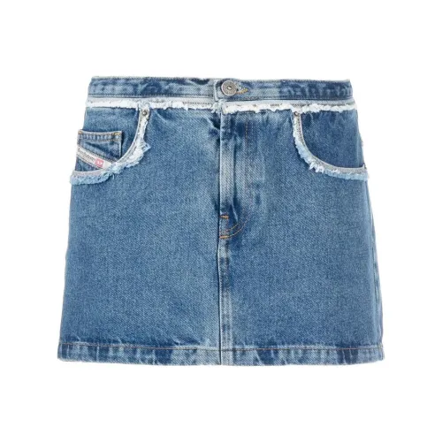 DIESEL Синие Женские Джинсовые Короткие Юбки