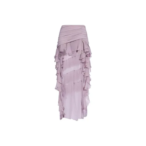 Blumarine Светло-фиолетовые Женские Повседневные Длинные Юбки