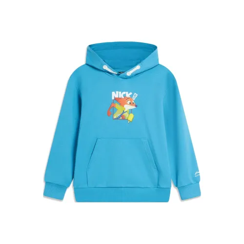 LINING YOUNG Свитшот Темно-Озёрный Синий Детский