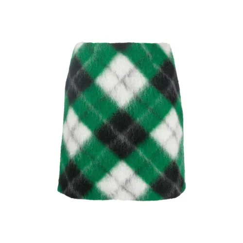 Opening Ceremony Изумрудно-зеленая Женская Повседневная Короткая Юбка