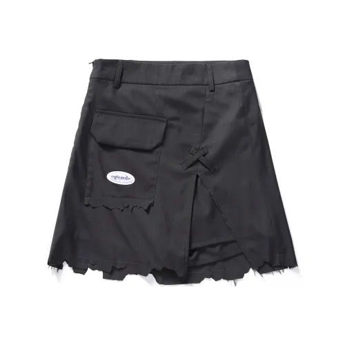 Guuka Hero Повседневные короткие юбки Женские Темно-серый