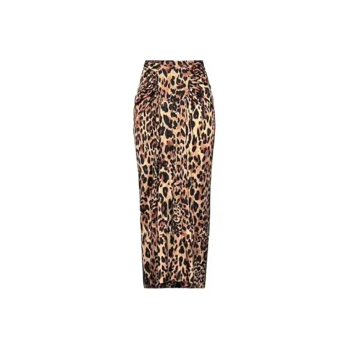 Paco Rabanne Повседневный Длинный Юбка Женские Коричневый