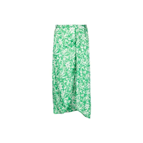Maje Зеленая Женская Повседневная Длинная Юбка