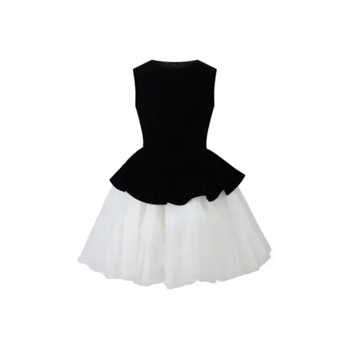 SISC Без рукавов Платье Женское Черное