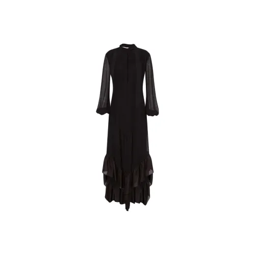 PHILOSOPHY DI LORENZO SERAFINI Длинное платье с длинными рукавами женское черное