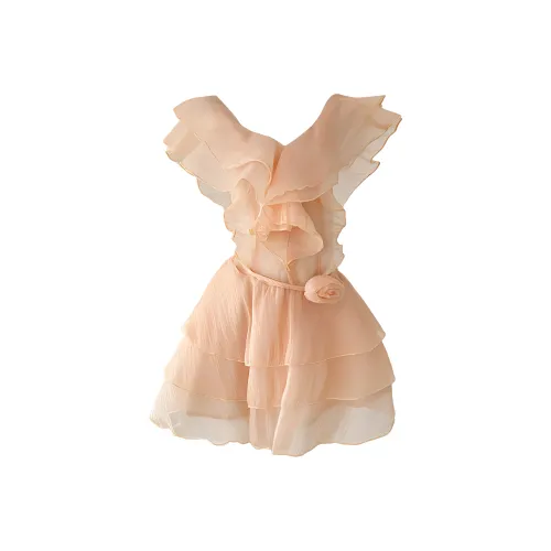 Nooidea Official Без рукавов Платье Женское Апельсин