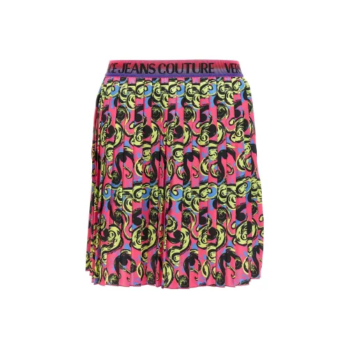 VERSACE JEANS COUTURE Розовая Женская Повседневная Короткая Юбка