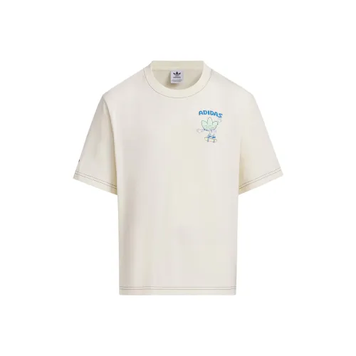 Adidas Чудесный белый Школьный возраст Футболка