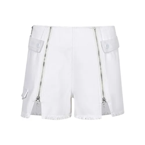 FRAIL STATE Белые Женские Джинсовые Шорты