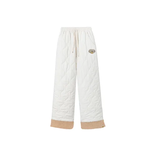 B.Duck Пуховые Утеплённые Штаны Женские Абрикос