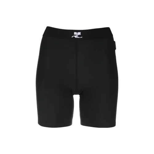 COURREGES Черные Женские Спортивные Шорты
