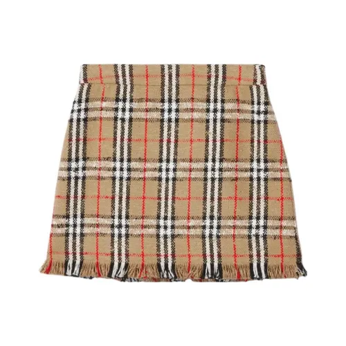 Burberry Бежевые Женские Повседневные Короткие Юбки