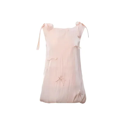 IQC Розовые Женские Платья без рукавов