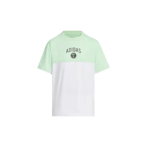 Adidas T-Shirt Белый Ярко-Желтый Детский