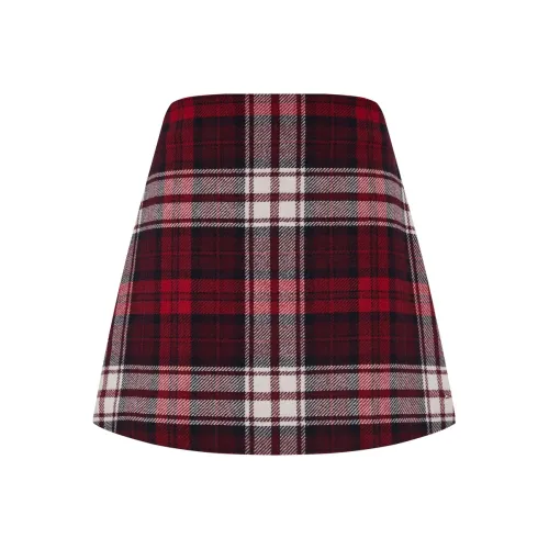 Юбка A-силуэта Tommy Hilfiger женская красная в клетку