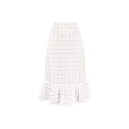 Michael Kors Белая Женская Повседневная Длинная Юбка