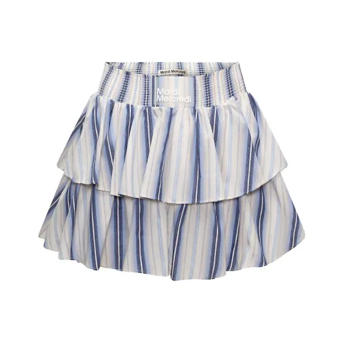 MARDI MERCREDI Variations ON Полосы Женские Повседневные короткие юбки