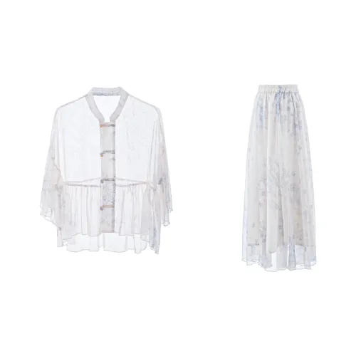 Blovelan Комплект с юбкой Женские Гортензия Фиолетовый