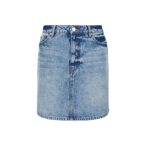 ARMANI EXCHANGE SS24 Джинсовые короткие юбки Женские Синий