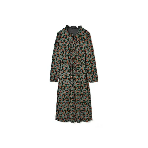 Mapping Длинное платье с длинными рукавами женское многоцветное