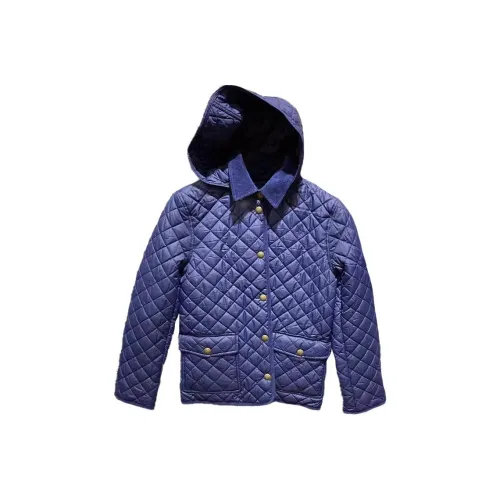 Ralph Lauren Хлопковый пуховик темно-синий для детей