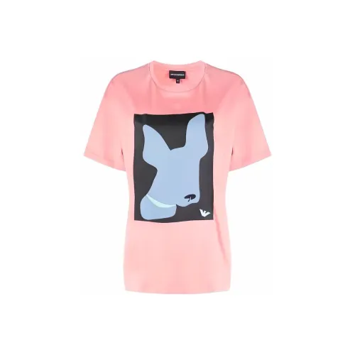 EMPORIO ARMANI Розовые Женские Футболки